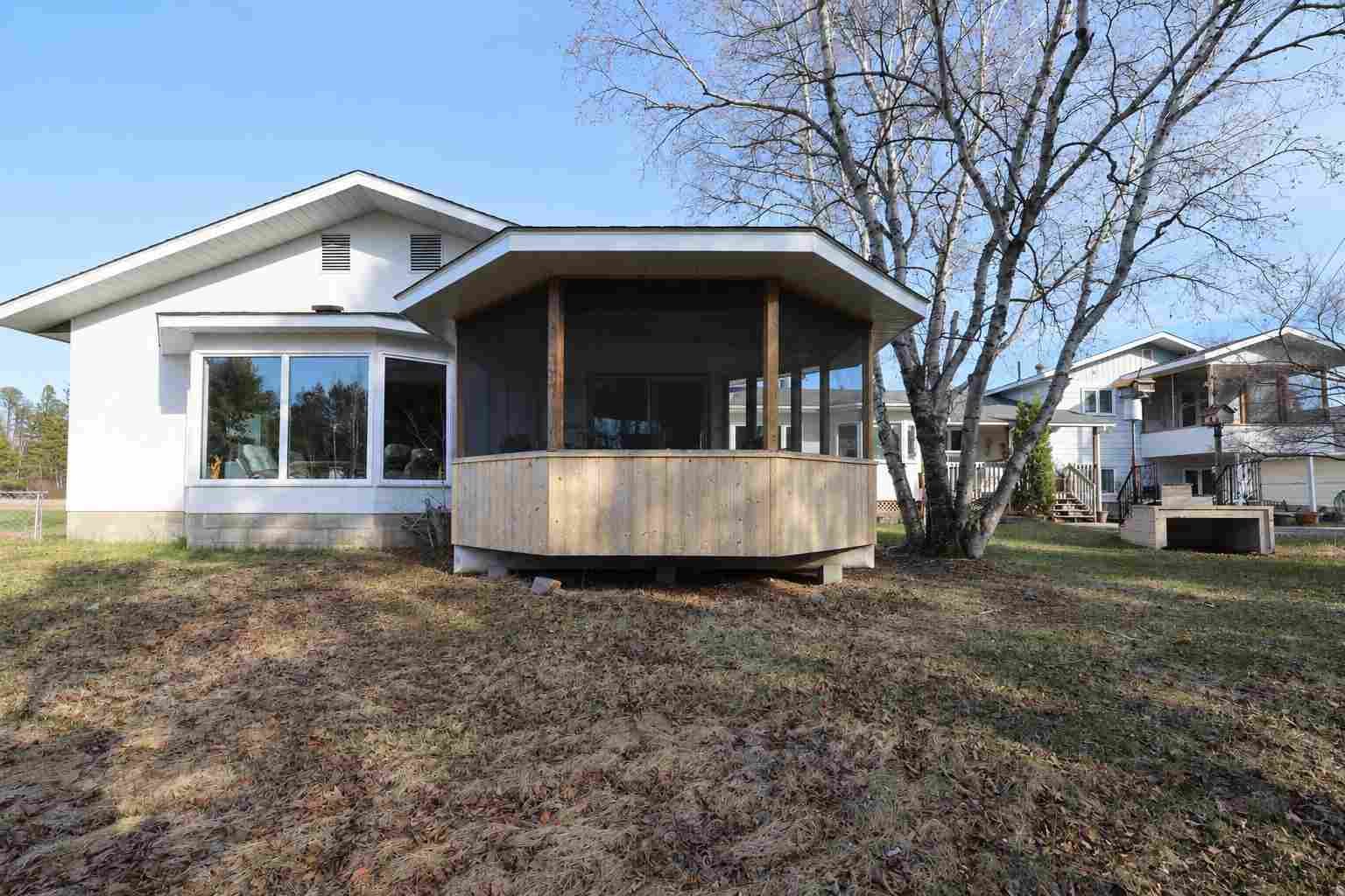 Rear exterior and screened porch